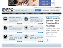 Tablet Screenshot of freepatentsonline.com